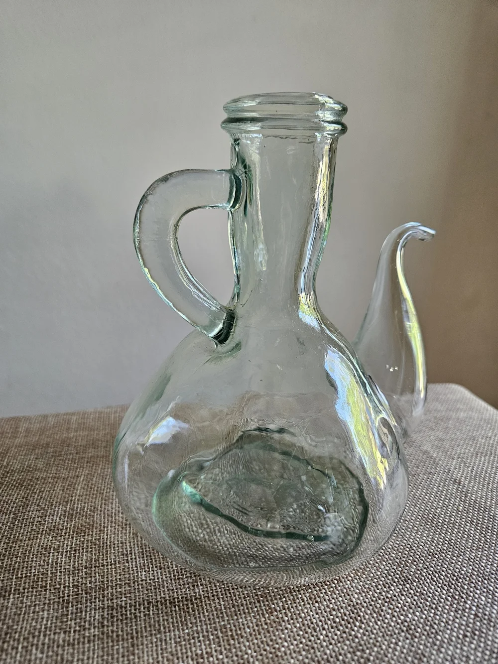 Hand-Blown Glass Cruet